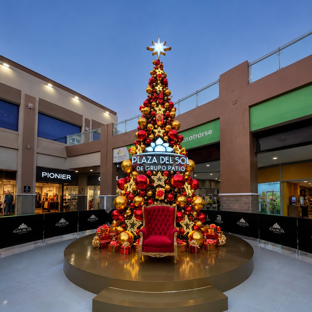 Árbol Plaza del Sol 2025 — árbol navideño producido por Ornamenta